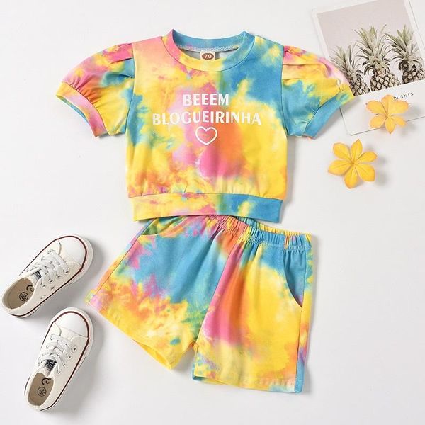 0-24m born baby boy girl short sleeve pullover tie-dyed t-shirt shorts bottom 2pcs outfits summer clothes set clothing sets, White
0-24m born baby boy girl short sleeve pullover tie-dyed t-shirt shorts bottom 2pcs outfits summer clothes set clothing sets, White