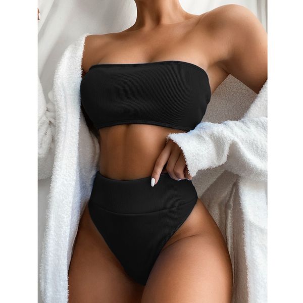 bandeau 2021 women swimsuit swimwear female solid high waist bikinis bla brazilian bikini set biquini bathing suit womenb
bandeau 2021 women swimsuit swimwear female solid high waist bikinis bla brazilian bikini set biquini bathing suit womenb