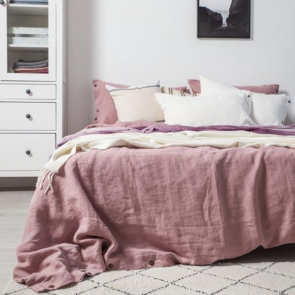 bedding sets 100% washed flax pure linens duvet cover set pink king size bed sheet bedspread 4pcs linen 2 people single quilt
bedding sets 100% washed flax pure linens duvet cover set pink king size bed sheet bedspread 4pcs linen 2 people single quilt