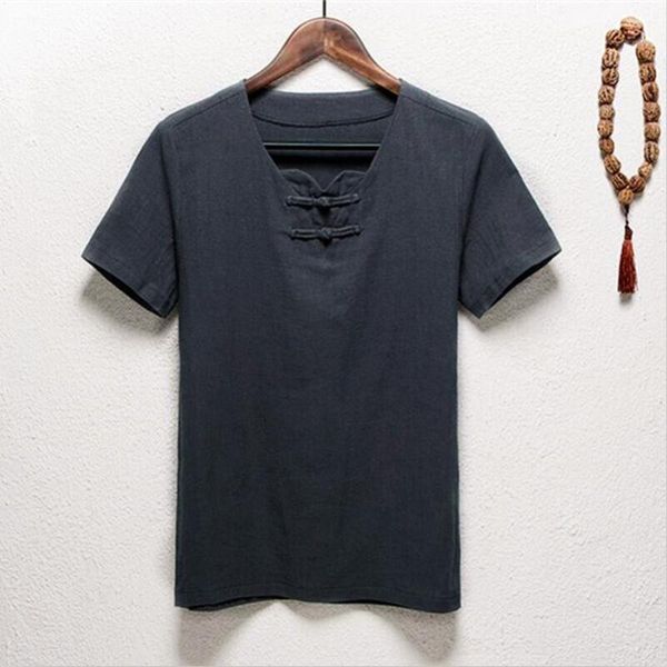 chinese style vintage mandarin collar shirt short sleeve linen plus size clothing men's casual blouse shirts, White;black
chinese style vintage mandarin collar shirt short sleeve linen plus size clothing men's casual blouse shirts, White;black