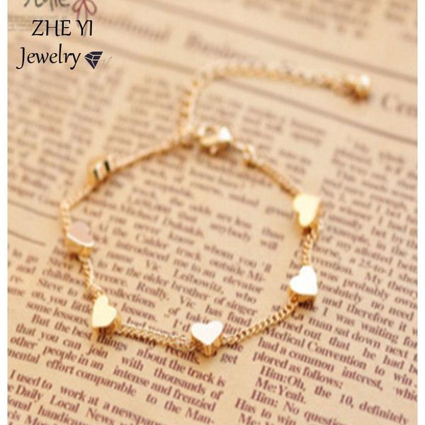 charm bracelets zheyi pentagram love heart hand chain bracelet for women korean style gold color slim wristband female party casual jewelry, Golden;silver
charm bracelets zheyi pentagram love heart hand chain bracelet for women korean style gold color slim wristband female party casual jewelry, Golden;silver