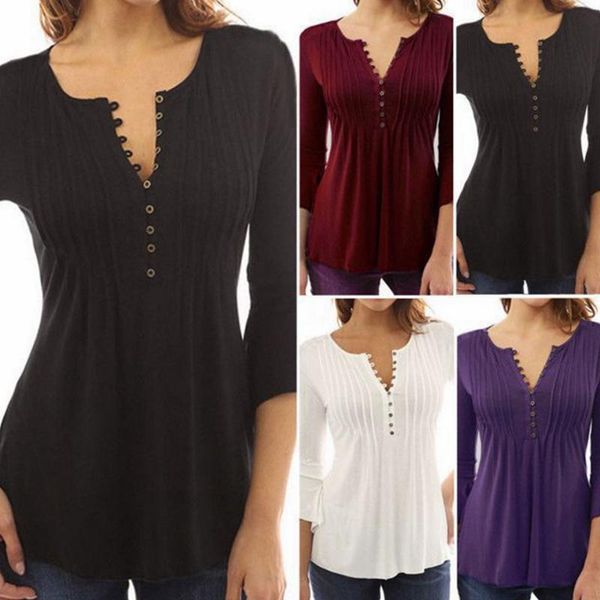 women's t-shirt lugentolo flared sleeve pleated tshirt women plus size slim solor color v-neck summer fashion for, White
women's t-shirt lugentolo flared sleeve pleated tshirt women plus size slim solor color v-neck summer fashion for, White