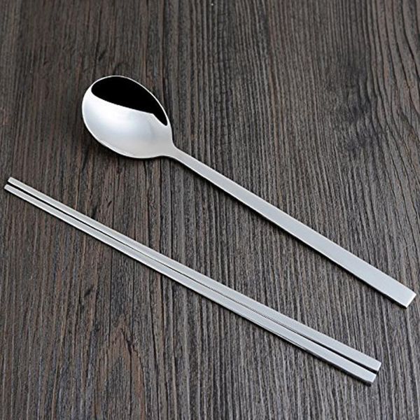 chinese style flat metal chopsticks non-slip set sticks steel spoon with reusable e0e5 a6s5
chinese style flat metal chopsticks non-slip set sticks steel spoon with reusable e0e5 a6s5