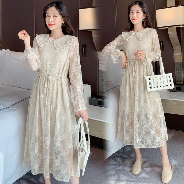 maternity dresses 2541# clothes spring autumn long sleeves lace solid color midi dress loose fashion pregnant women mom, White
maternity dresses 2541# clothes spring autumn long sleeves lace solid color midi dress loose fashion pregnant women mom, White