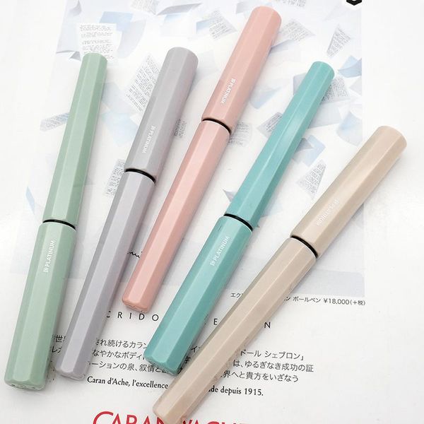 fountain pens kawaii platinum pen small meteor macaron color anti-rolling student supplies office accessories for kids pq-200
fountain pens kawaii platinum pen small meteor macaron color anti-rolling student supplies office accessories for kids pq-200