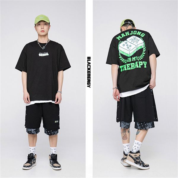 it's not vulgar. 2021 summer new national trend hip hop oversize men's mahjong print short sleeve t-shirt, White;black
it's not vulgar. 2021 summer new national trend hip hop oversize men's mahjong print short sleeve t-shirt, White;black