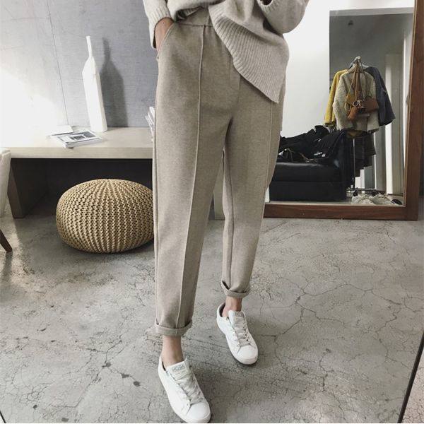 women's pants & capris hzirip saruel pants, casual autumn and winter with a high waist kvgw, Black;white
women's pants & capris hzirip saruel pants, casual autumn and winter with a high waist kvgw, Black;white