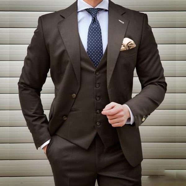 men's suits & blazers tailor made brown notched lapel two button men suit slim fit business prom groom tuxedos 3 pieces costume homme b, White;black
men's suits & blazers tailor made brown notched lapel two button men suit slim fit business prom groom tuxedos 3 pieces costume homme b, White;black
