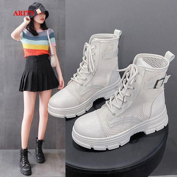 boots lady thick bottom black mesh summer ankle boot women's breathable shoes hollow zipper lace up platform
boots lady thick bottom black mesh summer ankle boot women's breathable shoes hollow zipper lace up platform
