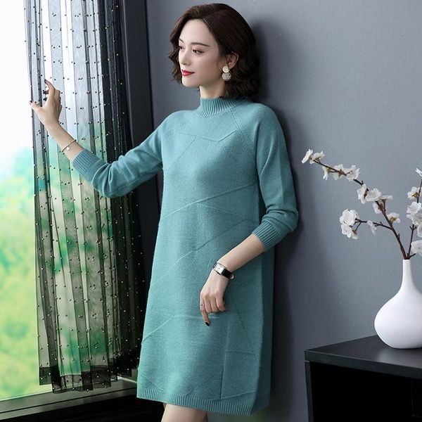 casual dresses 2021 autumn winter women's knitted dress turtleneck long sleeve warm, Black;gray
casual dresses 2021 autumn winter women's knitted dress turtleneck long sleeve warm, Black;gray
