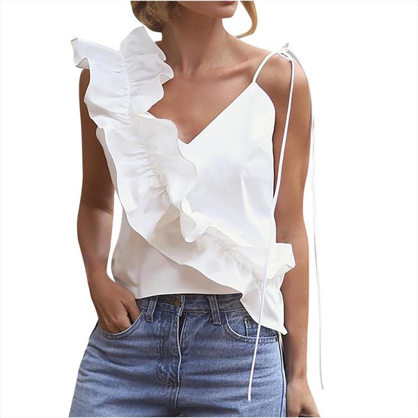 white sleeveless bandage womens camis backless ruffles shirt summer roupas femininas 40
white sleeveless bandage womens camis backless ruffles shirt summer roupas femininas 40