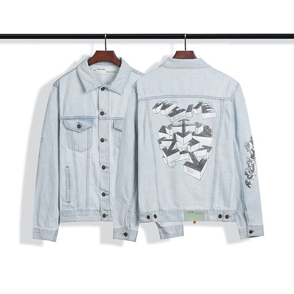 quality correct version high 20ss off 3d three-dimensional hand-painted building block arrow washed old denim jacket, Black;brown
quality correct version high 20ss off 3d three-dimensional hand-painted building block arrow washed old denim jacket, Black;brown