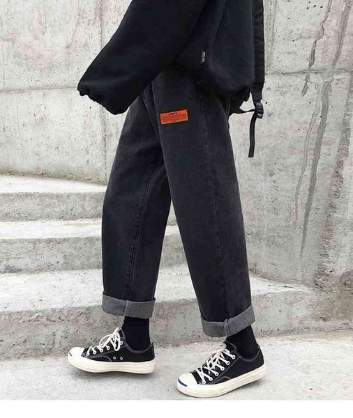 pantjeans men2021 blue retro straight pants harajuku loose belt denim high quality, Black
pantjeans men2021 blue retro straight pants harajuku loose belt denim high quality, Black