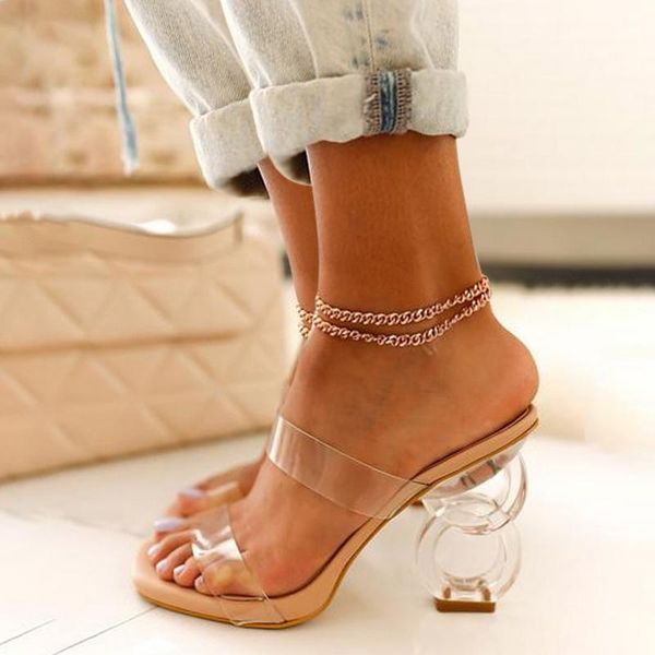 summer women's high heel sandals fashion transparent pvc solid color open toe sandalias mujer size 43, Black
summer women's high heel sandals fashion transparent pvc solid color open toe sandalias mujer size 43, Black