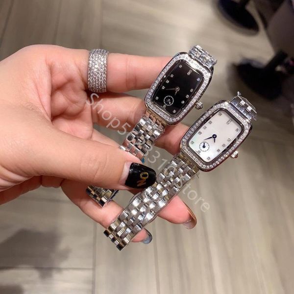 wristwatches luxury zircon quartz wristwatch minimalist rectangle dial watches roman multi-function display watch ladies rectangular clock, Slivery;brown
wristwatches luxury zircon quartz wristwatch minimalist rectangle dial watches roman multi-function display watch ladies rectangular clock, Slivery;brown