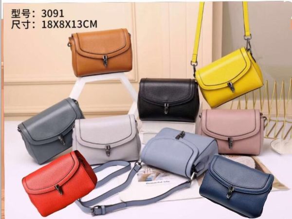 women's leather bags with slanting cross in 2021 body