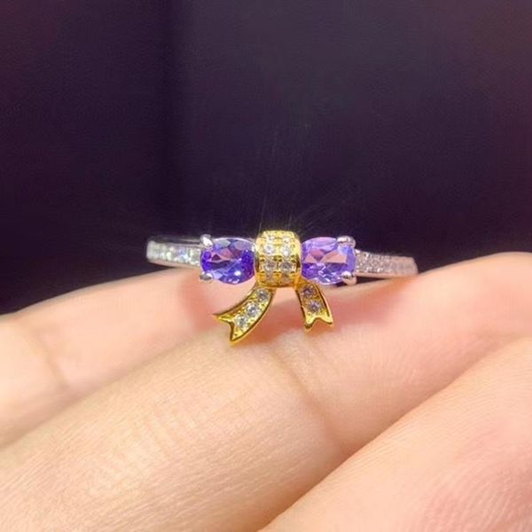 cluster rings colife jewelry 925 silver bow ring for daily wear 3*4mm natural tanzanite sterling gemstone, Golden;silver
cluster rings colife jewelry 925 silver bow ring for daily wear 3*4mm natural tanzanite sterling gemstone, Golden;silver