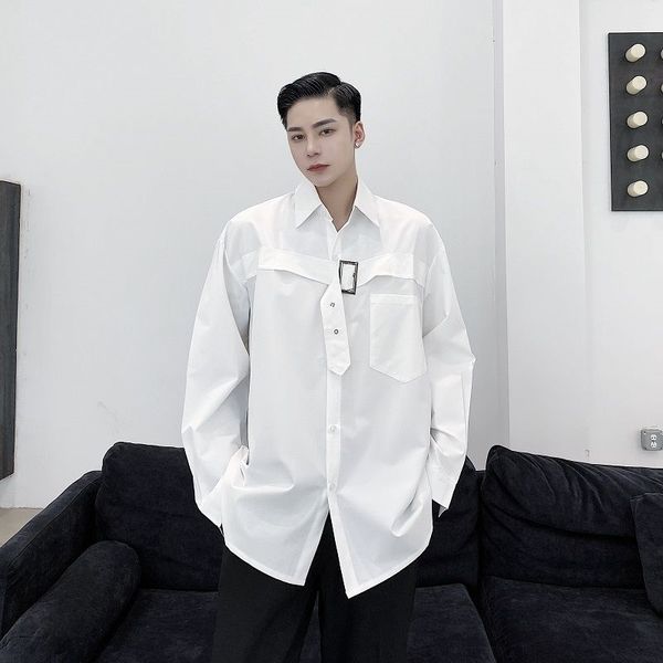 men's casual shirts personalized loop design stylish loose hawaiian shirt camisa masculina streetwear french cuff mens fashion whi, White;black
men's casual shirts personalized loop design stylish loose hawaiian shirt camisa masculina streetwear french cuff mens fashion whi, White;black