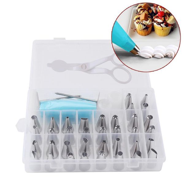baking & pastry tools stainless steel icing piping nozzles suit cake diy production scissors nail bag cream tool plastic storage ct2217
baking & pastry tools stainless steel icing piping nozzles suit cake diy production scissors nail bag cream tool plastic storage ct2217