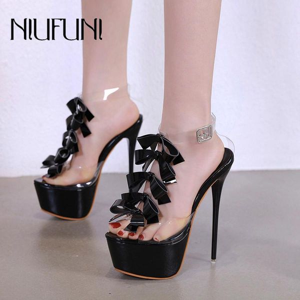 dress shoes bow transparent women's sandals stiletto high heels waterproof platform female banquet wedding casual ladies, Black
dress shoes bow transparent women's sandals stiletto high heels waterproof platform female banquet wedding casual ladies, Black