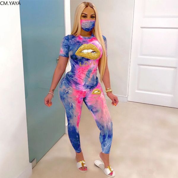 tie dye lips women two piece set short sleeve t-shirt skinny jogger pants suit trasuit matching set casual outfitby air, White
tie dye lips women two piece set short sleeve t-shirt skinny jogger pants suit trasuit matching set casual outfitby air, White