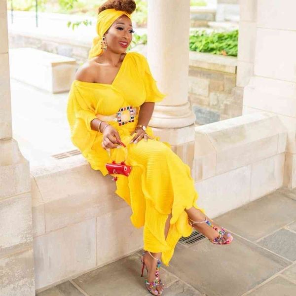 dresses africa pleats pleated new flare sleeve dress loose large ruffle irregular lady long african maxi for women, Black;gray
dresses africa pleats pleated new flare sleeve dress loose large ruffle irregular lady long african maxi for women, Black;gray