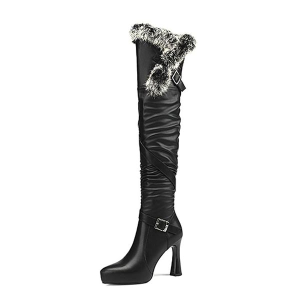 boots 2021 winter fur plush women's thick high heel platform over the knee long autumn black belt buckle shoes
boots 2021 winter fur plush women's thick high heel platform over the knee long autumn black belt buckle shoes