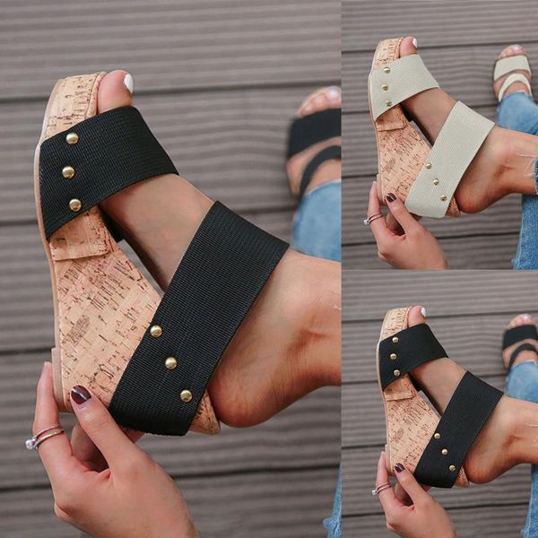 sandals women summer female open toe slope shoes platform wedge slides ladies rivet beach sandalias de mujer d4, Black
sandals women summer female open toe slope shoes platform wedge slides ladies rivet beach sandalias de mujer d4, Black