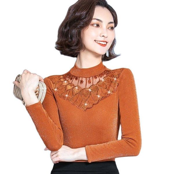 women's blouses & shirts 2021 spring autumn long sleeve ladies lace shirt casual fashion plus size elegant women winter velvet thicken, White
women's blouses & shirts 2021 spring autumn long sleeve ladies lace shirt casual fashion plus size elegant women winter velvet thicken, White