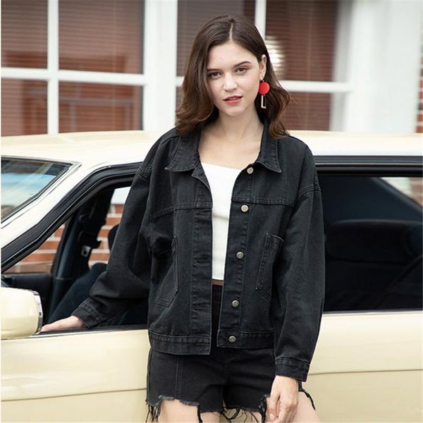 women's jackets 2021 spring denim jacket women fashion print hip hop jeans coat long sleeve loose washed female harajuku, Black;brown
women's jackets 2021 spring denim jacket women fashion print hip hop jeans coat long sleeve loose washed female harajuku, Black;brown