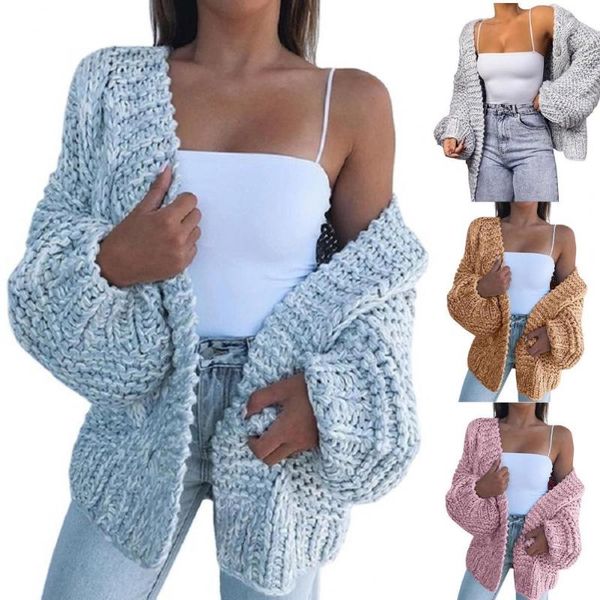 women's knits & tees ladies solid color sweater cardigan skin-friendly leisure lantern sleeve loose knitted coat for office drop2021, White
women's knits & tees ladies solid color sweater cardigan skin-friendly leisure lantern sleeve loose knitted coat for office drop2021, White