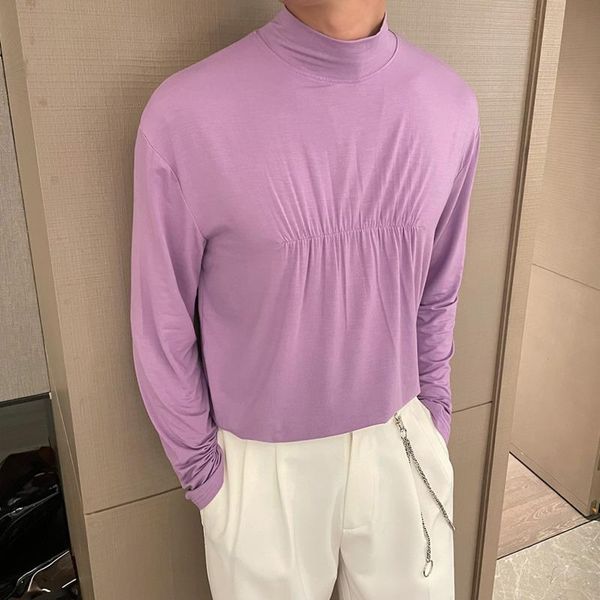 men's t-shirts autumn stand-up collar t-shirt slim fashion multicolor casual tshirt men british style long-sleeved t shirt mens, White;black
men's t-shirts autumn stand-up collar t-shirt slim fashion multicolor casual tshirt men british style long-sleeved t shirt mens, White;black
