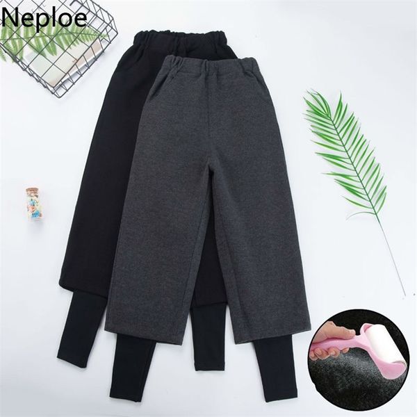 plus size loose fake two piece thicked wide leg pants high waist slim outwear trousers autumn winter panyalones 46655 210422, Black;white
plus size loose fake two piece thicked wide leg pants high waist slim outwear trousers autumn winter panyalones 46655 210422, Black;white