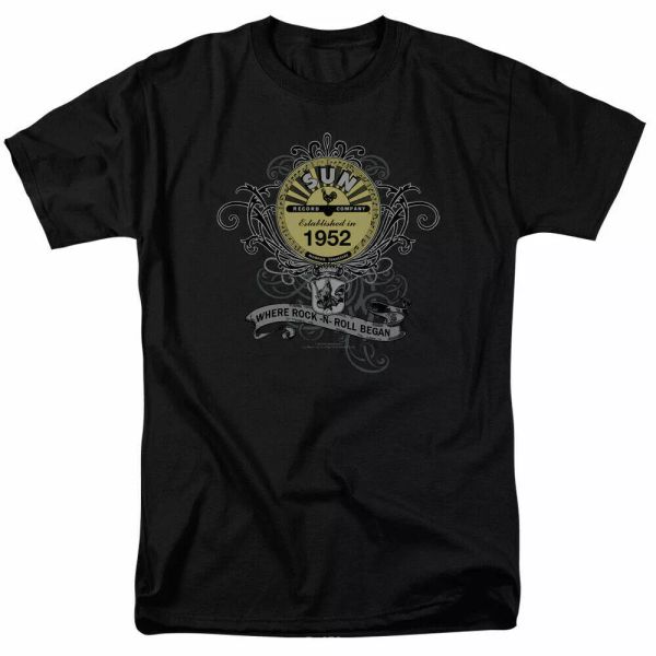 sun records rockin scrolls t shirt licensed classic rock n roll tee black, White;black
sun records rockin scrolls t shirt licensed classic rock n roll tee black, White;black