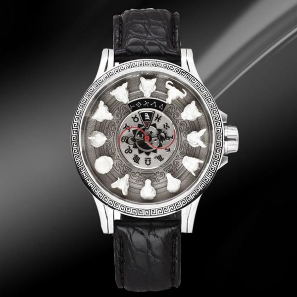 wristwatches super vintage twelve zodiac mens automatic mechanical watches alligator leather strap tai chi time constellation, Slivery;brown
wristwatches super vintage twelve zodiac mens automatic mechanical watches alligator leather strap tai chi time constellation, Slivery;brown
