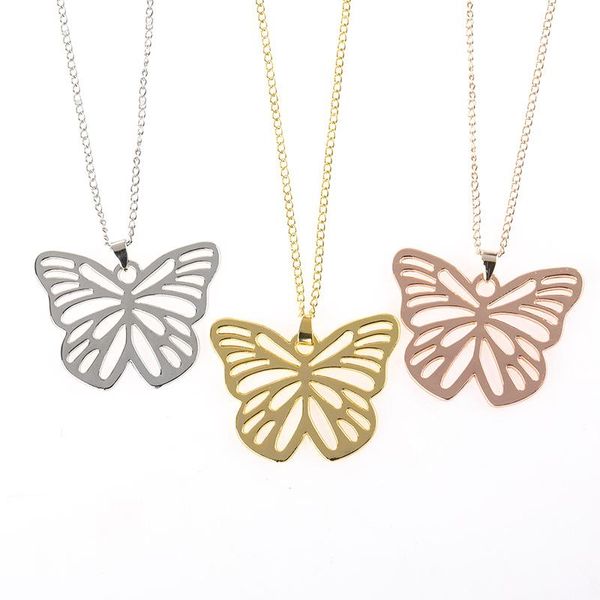 retro fashion hollow butterfly necklace women's party holiday anniversary jewelry pendant necklaces, Silver
retro fashion hollow butterfly necklace women's party holiday anniversary jewelry pendant necklaces, Silver