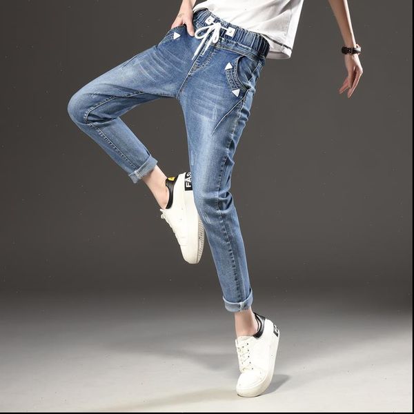 womens women jean jeans girls fashion trousers black elastic waistband woman full loose denim pants boyfriends wholesale, Blue
womens women jean jeans girls fashion trousers black elastic waistband woman full loose denim pants boyfriends wholesale, Blue