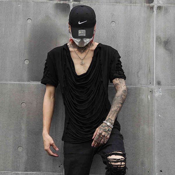 men's wear and tear t-shirt hair trend country-summer short sleeve t-fashion fashion show fringe dressed in half-sleeves individu iq3m, White;black
men's wear and tear t-shirt hair trend country-summer short sleeve t-fashion fashion show fringe dressed in half-sleeves individu iq3m, White;black