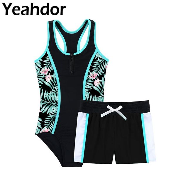 one-piece suits kids girls summer swimming bathing suit swimwear round neck sleeveless racer back jumpsuit and boyshorts set beach swimsuit
one-piece suits kids girls summer swimming bathing suit swimwear round neck sleeveless racer back jumpsuit and boyshorts set beach swimsuit