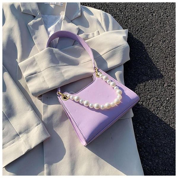 elegant pearl chain ladies underarm bag pu leather soild colour small shoulder bags vintage design female clutch purse cross body
elegant pearl chain ladies underarm bag pu leather soild colour small shoulder bags vintage design female clutch purse cross body