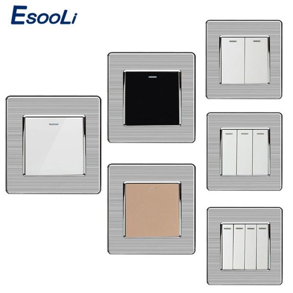 smart home control wall switches 1/2/3/4 gang button led lamp light switch on / off push interruptor stainless steel panel
smart home control wall switches 1/2/3/4 gang button led lamp light switch on / off push interruptor stainless steel panel