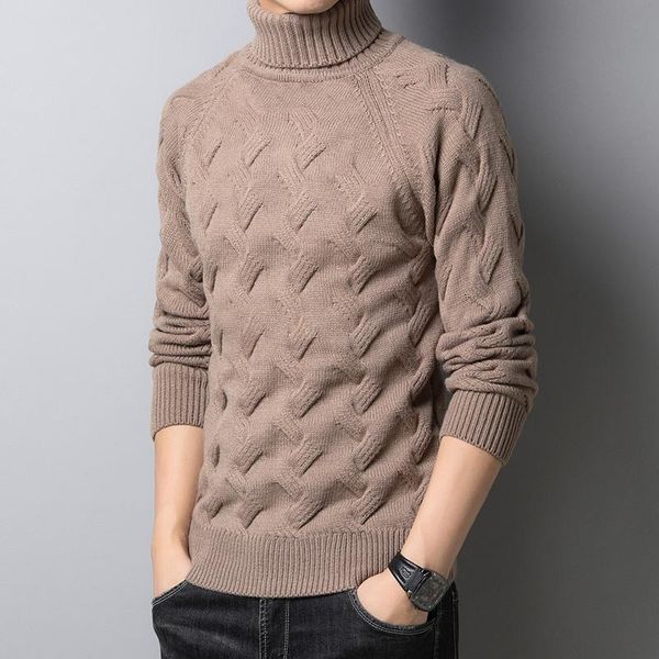men's sweaters turtleneck sweater men trend slim 2021 autumn and winter fashion thick 875902-023, White;black
men's sweaters turtleneck sweater men trend slim 2021 autumn and winter fashion thick 875902-023, White;black