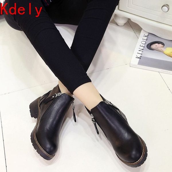 boots winter ankle zip women shoes martin fashion casual woman square heel med (3cm-5cm) round toe platform qljw, Black
boots winter ankle zip women shoes martin fashion casual woman square heel med (3cm-5cm) round toe platform qljw, Black