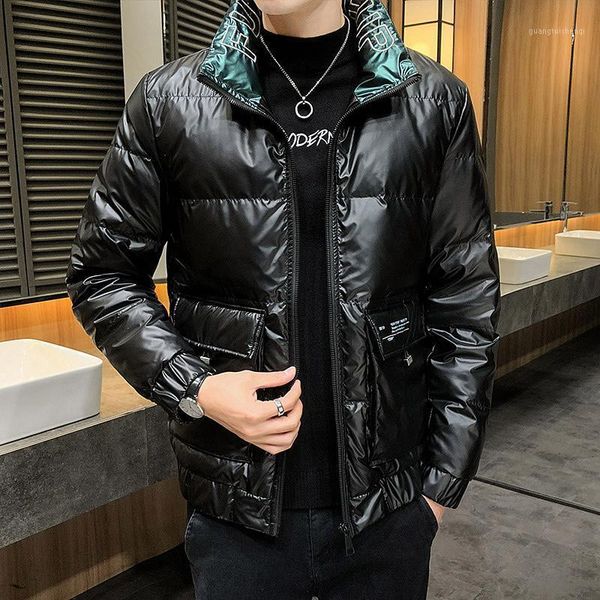 men's down & parkas 2021 winter stand-up collar jacket black shiny thick warm white duck parka
men's down & parkas 2021 winter stand-up collar jacket black shiny thick warm white duck parka