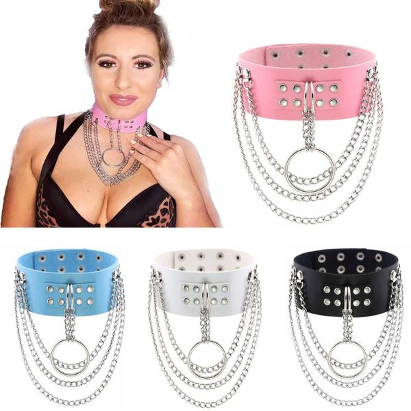 chokers harajuku rivet necklace for women pu leather chain pendant choker statement punk rock gothic jewelry halloween gifts, Golden;silver
chokers harajuku rivet necklace for women pu leather chain pendant choker statement punk rock gothic jewelry halloween gifts, Golden;silver