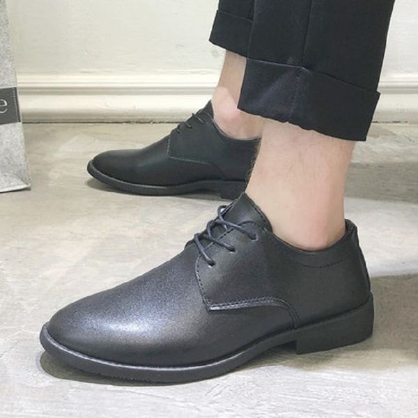 dress shoes men's british leather shoes, casual work shoes with soft bottom 7s0u, Black
dress shoes men's british leather shoes, casual work shoes with soft bottom 7s0u, Black