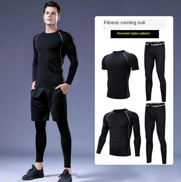 men's tracksuits gym sports stretch fitness clothes quick-drying tights running suits training comfortable, Gray
men's tracksuits gym sports stretch fitness clothes quick-drying tights running suits training comfortable, Gray