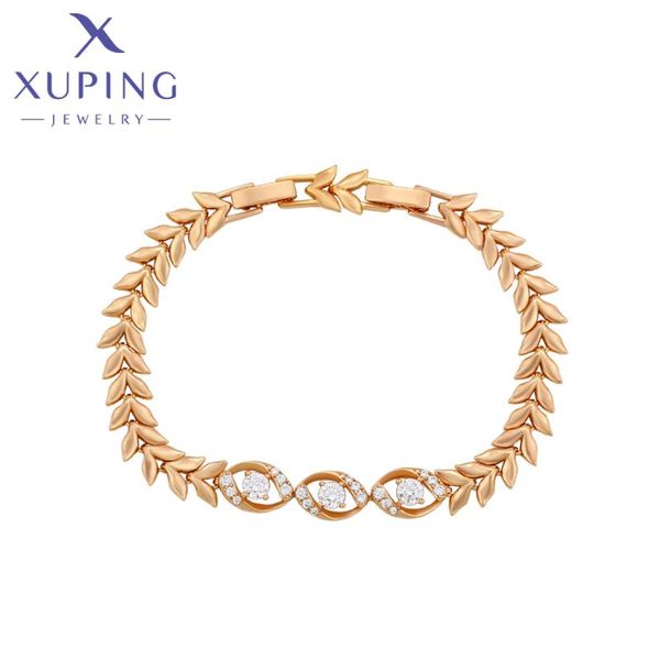 link, chain xuping jewelry summer sale gold plated bracelets of environmental copper for women s00026881, Black
link, chain xuping jewelry summer sale gold plated bracelets of environmental copper for women s00026881, Black