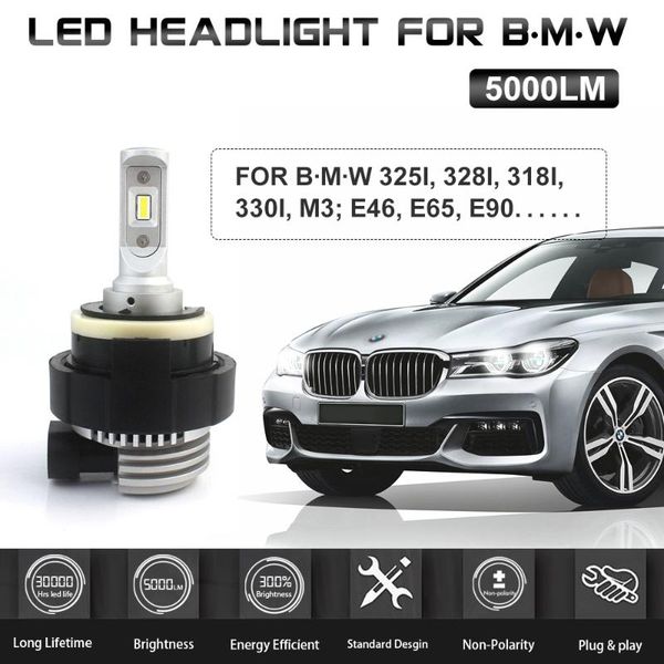 car headlights h7 plug and play led headlight 5000lm for b.m-w 3 series e46 e65 e90 hi/low beam 6000k
car headlights h7 plug and play led headlight 5000lm for b.m-w 3 series e46 e65 e90 hi/low beam 6000k