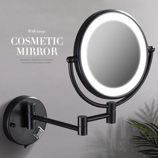 mirrors cosmetic mirror black brass dual side led light extending folding bathroom wall lamp magnification 3/5/10x makeup
mirrors cosmetic mirror black brass dual side led light extending folding bathroom wall lamp magnification 3/5/10x makeup